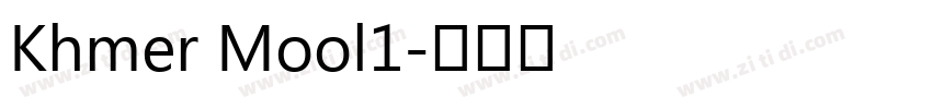 Khmer Mool1字体转换